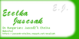 etelka juscsak business card